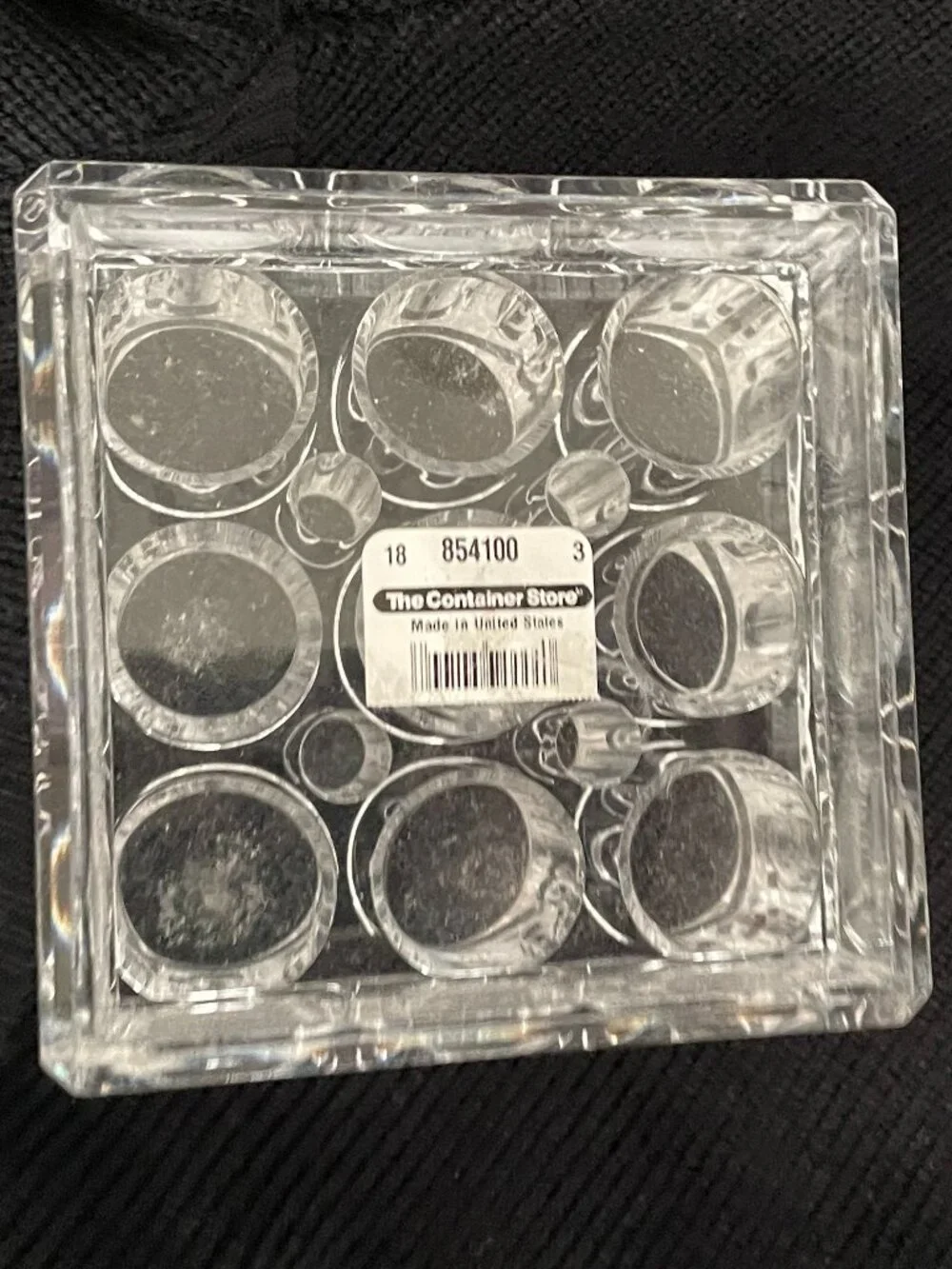 The Container Store Clear Acrylic Makeup Organizer